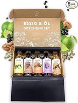TIMBER TASTE® Velykinės dovanos moterims - 5 riešutų aliejų dovanos su išskirtinėmis aromatinėmis rūšimis žinovams ir gurmanams Dovanų rinkinys moterims Premium Gourmet Oil Tasting Set Idealiai tinka Velykoms