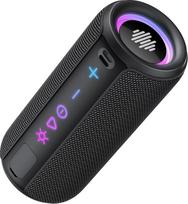TIMU "Bluetooth" garsiakalbis su apšvietimu, "Bluetooth 5.4" muzikos dėžutė, 25 W dvigubas garsiakalbis, dvigubi žemų dažnių garsiakalbiai, 30 valandų veikianti baterija, atsparus vandeniui IPX7, TWS poravimas, AUX, TF kortelė, tinkamas naudoti lauke, vak