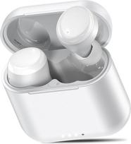TOZO T6 mini "Bluetooth" ausinės, "Bluetooth 5.3", ergonomiškos ausinės į ausis, 50 valandų žaidimo trukmė su belaidžio įkrovimo dėklu, reguliuojamas EQ taikymas, IPX8 atsparumas vandeniui, atnaujinta versija, baltos spalvos