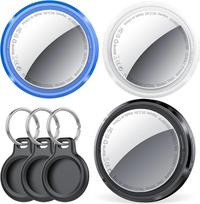 Tracker Tag 3er Pack, Smart KeyFinder Tag Kompatibel mit Apple Wo ist? APP (iOS NUR, Android nepalaikoma), Schlüsselfinder für Gepäck/Brieftasche/Taschen/Koffer, Austauschbarer Akku