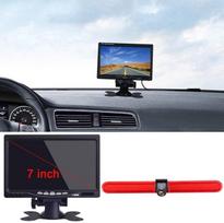 Transporter 7 colių TFT LCD monitorius + stabdžių šviesos atbulinės eigos kamera Vandeniui atspari atbulinės eigos sistema, skirta VW T5 Multivan Caravelle su aukštu stogu / T6 su aukštu stogu / T5 Camper / Lupo 6X / Seat Arosa