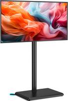 TVON TV stovas TV grindų stovas 32-60 colių televizoriaus stovui Reguliuojamas aukščio pasukimas Max. VESA 400 x 400 mm iki 40 kg