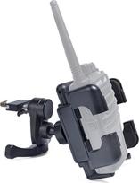 UAYESOK Transporto priemonės radijo laikiklis Sukamasis Walkie Talkie laikiklis, suderinamas su "Motorola Baofeng Kenwood HYT Yaesucom Iesucom Midland Retevis Handheld Two Way Radio Portable for Car SUV Air Valve