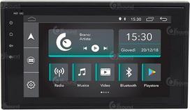 Universalus automobilinis radijas 2 DIN "Android" GPS "Bluetooth" WiFi USB DAB+ jutiklinis ekranas 6,2 colio 4Core Carplay Android Car HD