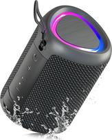 UOHHBOE "Bluetooth" garsiakalbis Maža muzikinė dėžutė "Bluetooth" 5.3 15 W su TWS režimu RGB žiburiai 30 metrų atstumas 15 valandų veikimo laikas AUX ir TF kortelių suderinamumas IPX5 atsparumas vandeniui