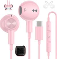 USB C ausinės "Redmi Note 15 Pro+" "Honor 400 Lite" Magnetinės stereofoninės C tipo ausinės su kabeliu "iPhone 17 16 15 Pro Max 16e Pixel 10 9a" "Samsung Galaxy A56 A16 A17 A26 S26" "OnePlus