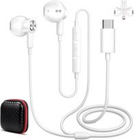 USB C ausinės su mikrofonu, "Samsung Galaxy A17 A56 A36 A26 S25 S24 A16" ausinės, USB C ausinės su garsumo reguliatoriumi, skirtos "Realme GT 8 C85 Pro"/"iPhone 17 16e 15 plus"/"iPad 10 Pixel" 9 10