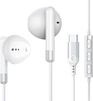 USB C ausinės su mikrofonu, skirtos "Samsung Galaxy S25 S24 S23 Ultra S22 S21 FE A55 A35 A53 A33 A33 A54 5G", USB C ausinės su garsumo reguliatoriumi, skirtos "iPhone 17 16 15 15 Pro Max Plus iPad 10