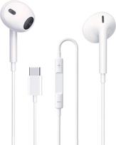 USB C ausinės, itin aiškūs skambučiai ir jokio triukšmo, laidinės 16/15 USBC ausinės, suderinamos su mobiliuoju telefonu / "Android" / "Galaxy" / "iPad" (2 pakuotės)