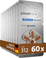 VARTA Powerone klausos aparatų baterijos, 312 tipas