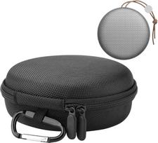 VBESTLIFE "Bluetooth" garsiakalbio dėklas, nešiojamas apvalus "Bluetooth" garsiakalbio kelioninis krepšys, skirtas "B&O BeoPlay A1" belaidžiam garsiakalbiui su karabinu, juodas