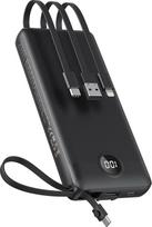 VEEKTOMX Powerbank 20000 mAh su kabeliu USB C nešiojamasis įkroviklis 5 išėjimai LED ekranas Išorinės mobiliųjų telefonų baterijos, suderinamos su "iPhone", "iPad", "Samsung", "Huawei", "Xiaomi", "OnePlus" ir kt.