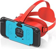 VR ausinės "Nintendo Switch 2" (2025), "Switch 2" virtualios realybės VR akiniai su reguliuojamais HD lęšiais ir patogia galvos juosta, "Labo VR" rinkinys "Switch 2" priedams (oranžinė ir mėlyna)