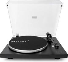 VULKKANO TD10 patefonas su preciziška garsiakalbio rankena, integruotu Phono/Line ekvalaizeriu ir elegantišku dizainu, suderinamas su 33 ir 45 RPM plokštelių įrašais