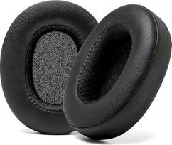 WC - "Wicked Cushions" gaminami pakaitiniai ausinių įdėklai "Skullcandy Hesh 3" ir "Crusher" ausinėms su ausinėmis | Geresnis patvarumas, storis ir patogumas | Juoda
