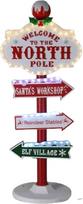 Well Home Weihnachtsdekoration, Außenschild, Nordpol, mit LED, H.95 cm