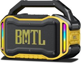 XDOBO BMTL Job Bluetooth garsiakalbis 80W Tragbarer Wireless Speaker mit Tiefem Bass, Robuster Outdoor Lautsprecher, USB-C Laden, USB/AUX/6,5mm Mikrofonanschluss, 10-20H Wiedergabe Gelb