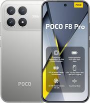 XIAOMI Poco F8 Pro, išmanusis telefonas 12 + 512GB, 6,59 colių 120 Hz AMOLED ekranas, 50 MP triguba kamera su 60 mm teleobjektyvu, "Bose" garsas, 6210 mAh, titano spalvos