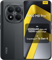 XIAOMI Poco M8 Pro 5G išmanusis telefonas, 8GB RAM + 256GB atminties, 6,83 colių 1,5 tūkst. kristalų AMOLED, "Snapdragon 7s Gen 4", 50 MP "Light Fusion 800" su OIS, IP68, juodas, 2 metų garantija