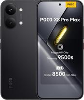 XIAOMI Poco X8 Pro Max išmanusis telefonas 12GB + 256GB, Dimensity 9500s procesorius, 8500mAh baterija, itin ryškus AMOLED ekranas, 50MP Light Fusion 600 pagrindinė kamera su OIS, juoda