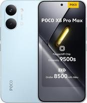 XIAOMI Poco X8 Pro Max išmanusis telefonas 12GB + 512GB, procesorius Dimensity 9500s, 8500mAh baterija, itin ryškus AMOLED ekranas, 50MP Light Fusion 600 pagrindinė kamera su OIS, mėlyna