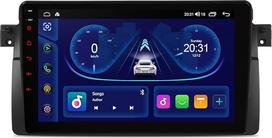 XTRONS Android automobilinis radijas BMW E46, 9 colių IPS ekranas Octa-Core 4+64GB automobilinis radijas su palydovine navigacija, integruotas 4G Car Play Android automobilinis DSP Bluetooth WiFi