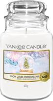 Yankee Candle kvapioji žvakė | Didelė stiklinė kvapioji žvakė "Snow Globe Wonderland" | Kolekcija "Snow Globe Wonderland" | Degimo laikas: iki 150 valandų | Puiki dovana moterims