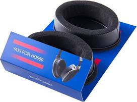 YAXI juodi odiniai ausų įdėklai Sennheiser HD650/HD600/HD660S/HD580/HD565/HD545/660S 106 mm x 81 mm x 25 mm
