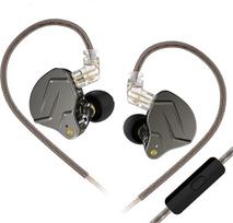 Yinyoo KZ ZSN Pro HiFi ausinės į ausis HiFi Stereo Bass Sound IEM ausinės Triukšmą slopinančios ausinės su mikrofonu 0,75 mm 2 kontaktų (pilkas mikrofonas)