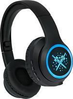YUSONIC belaidės vaikiškos ausinės, "Bluetooth" ausinės per ausis su LED šviesa, mikrofonu ir SD kortele berniukams ir mergaitėms, iPhone/iPad/Smartphone/Smart TV ir pan. (Juodas kardas)