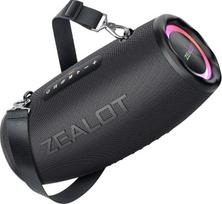 ZEALOT "Bluetooth" garsiakalbis, muzikinė dėžutė "Bluetooth" lauke, 80 W stereofoninis garsas, "BassUp", 16000 mAh baterija, AUX prievadas, USB, "Micro SD/TF", USB-C, "Bluetooth 5.2", IPX6 atsparus vandeniui, skirtas stovyklavimui, baseinui