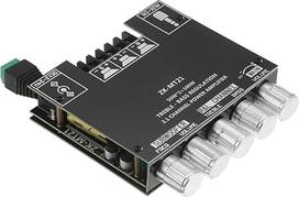 ZK MT21 BT stiprintuvo plokštė, aukštos kokybės stereofoninio garso DC12 24V skaitmeninio maitinimo stiprintuvo plokštė, skirta 15-100 W 4-8 Ω garsiakalbiui, 2.1 kanalui, BT 5.0, žemų dažnių garsiakalbiui, paprasta