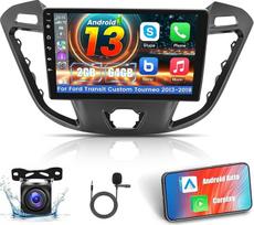 [2+64G] "Android 13" automobilinis radijas "Ford Transit Custom Tourneo 2013-2019" su "Wireless Carplay" ir "Android Car" - 9 colių jutiklinio ekrano automobilinis radijas su "WiFi", GPS, "Mirror Link", DSP + AHD galinio vaizdo kamera