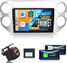 [2G + 64G] "Android" automobilinis radijas "Volkswagen VW Tiguan 2006-2016" su "Wireless Carplay" ir "Android Car", 9 colių HD jutiklinio ekrano automobilinis radijas su GPS/WiFi/Bluetooth/EQ/FM RDS