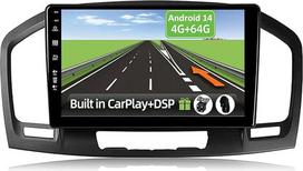 [4GB + 64GB] "Android 14" automobilinis radijas "Opel Holden Insignia" (2008-2014 m.)-[Integruotas "CarPlay"/"Android Car"/"DSP/GPS]-9 colių IPS 2.5D kamera + MIC-DAB/Valdymo vairas/Mirror Link/Bluetooth