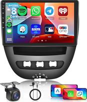 [6G+128G] 8 branduolių automobilinis radijas Toyota Aygo/Peugeot 107/Citroen C1 2004-2014 su belaidžiu Carplay Android Car, Hodozzy radijas 10 colių jutiklinis ekranas Bluetooth navigacija WiFi USB DSP FM / RDS radijas atbuline eiga