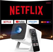 [Suderinama su "Netflix"] Mini projektorius 1080P 4K Palaikomas automobilinis raktas "Android" 13 OS Išmanusis projektorius "Google Cts" sertifikatas "WiFi 6" "Bluetooth 5.4" Suderinamas su "iOS" / USB / HDMI LYNCAST N300