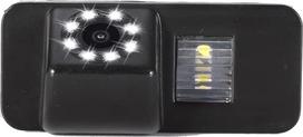 【8 LED naktinis matymas】 Aukštos kokybės numerio ženklo apšvietimo atbulinės eigos kamera, skirta "Ford Mondeo BA7" nuo 2007 m./"Focus II Facelift C/Kuga" nuo 2008 m./"S-Max" nuo 2006 m.