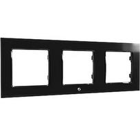 Shelly Wall Frame 3, Cover (black, for Wall Switch) 209839