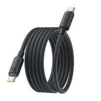 Kabelis BASEUS USB C - USB C 1m 100W magnetinis, porėto silikono izoliacija, juodas