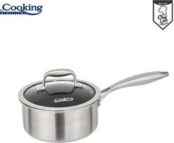 Puodas nerūdijančio plieno su keramikos danga 1.6L 16x8.5cm HR-MRK-16 HEINNER