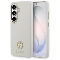 Guess Rhinestone Round Logo MagSafe Case for Samsung Galaxy S26+ - Beige