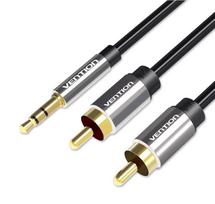 Vention BCFBI garso kabelis 5 m 3.5mm 2 x RCA Juoda