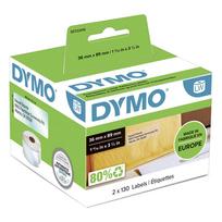 Dymo Didelės adresų etiketės 89x36mm White 2093093 (12 ritinių) | 2093093 | 3026980930936