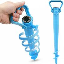 Skėčio Pagrindas Plastikinis Varžtas 39cm Mėlynas