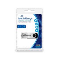 MediaRange Flexi-Drive 64GB (black/silver, USB-A 2.0)