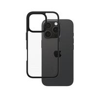 PanzerGlass CARE by ® Flagship Case Transparent Urban Combat with Black Frame for iPhone '24 6.3 Pro
