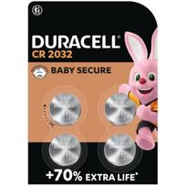 Duracell CR2032 Lithium Coin Cell 3V (Pack of 4, CR2032)