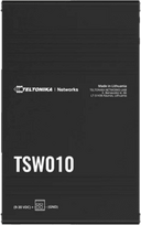 Teltonika | Ethernet Switch | TSW010 | Unmanaged | Wall-mountable | 10/100Mbps (RJ-45) ports quantity 5
