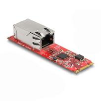 Delock Convert M.2 Key B+M connector to 1 x RJ45 2.5 Gigabit LAN port, horizontal